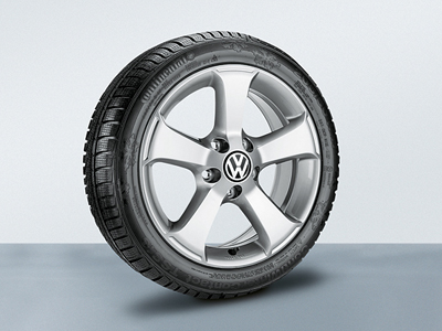 2014 Volkswagen Eos Alloy Wheel, 17 inch Sima Winter 3C0-071-497-A-8Z8