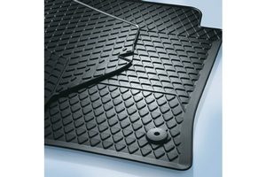 2010 Volkswagen Jetta Euro rubber mats - (Front only) - Oval Clip
